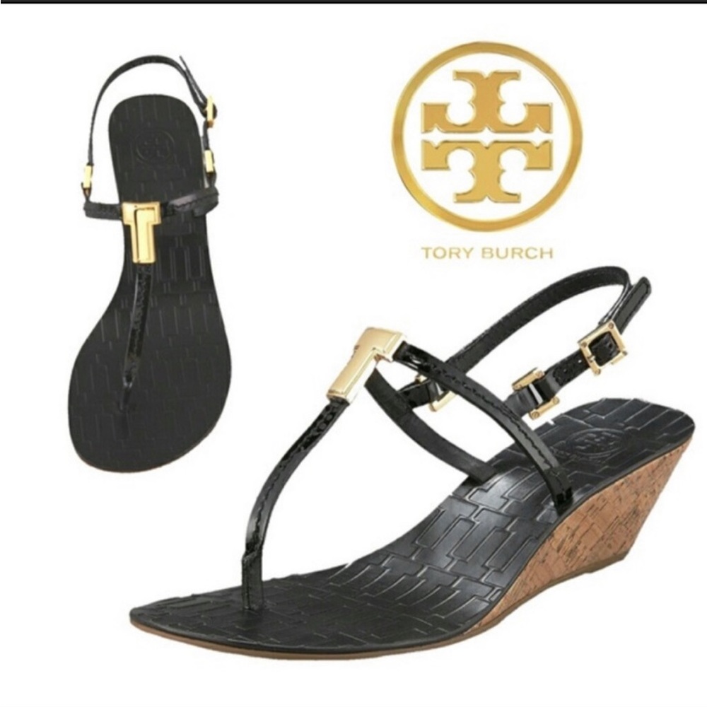 Tory Burch Leather T-Strap Sandals/Size 9/Dust Bag/No imperfections or flaws